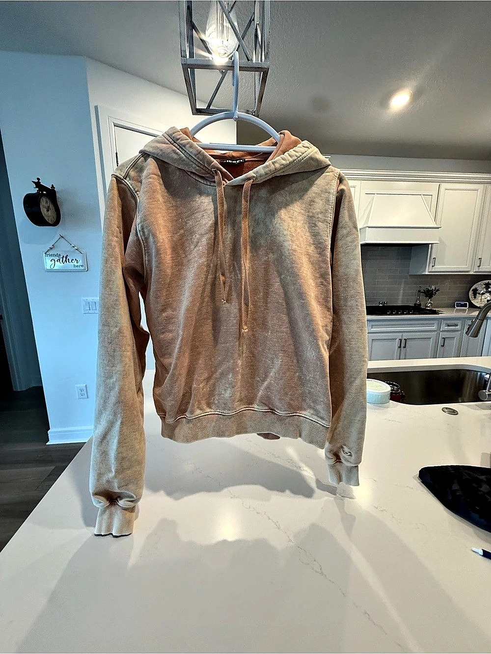 Diesel orange Pullover Hoodie Size Medium
